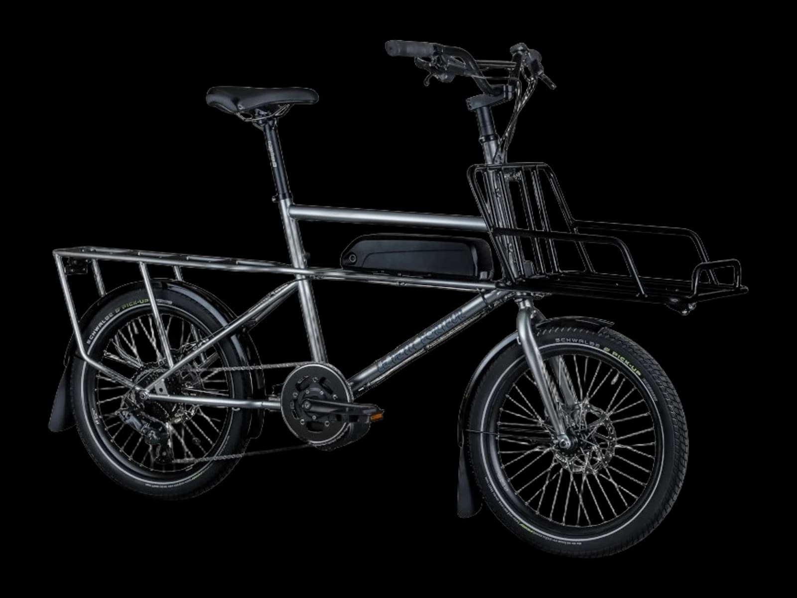Vélo cargo électrique biporteur
