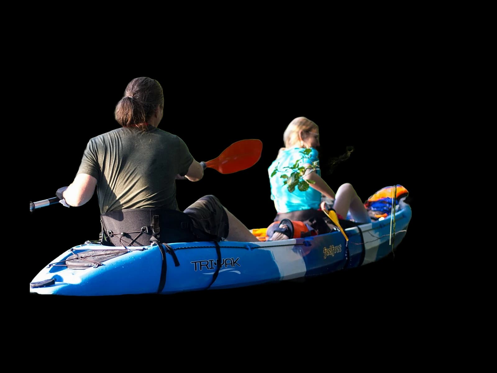 Kayak de mer biplace