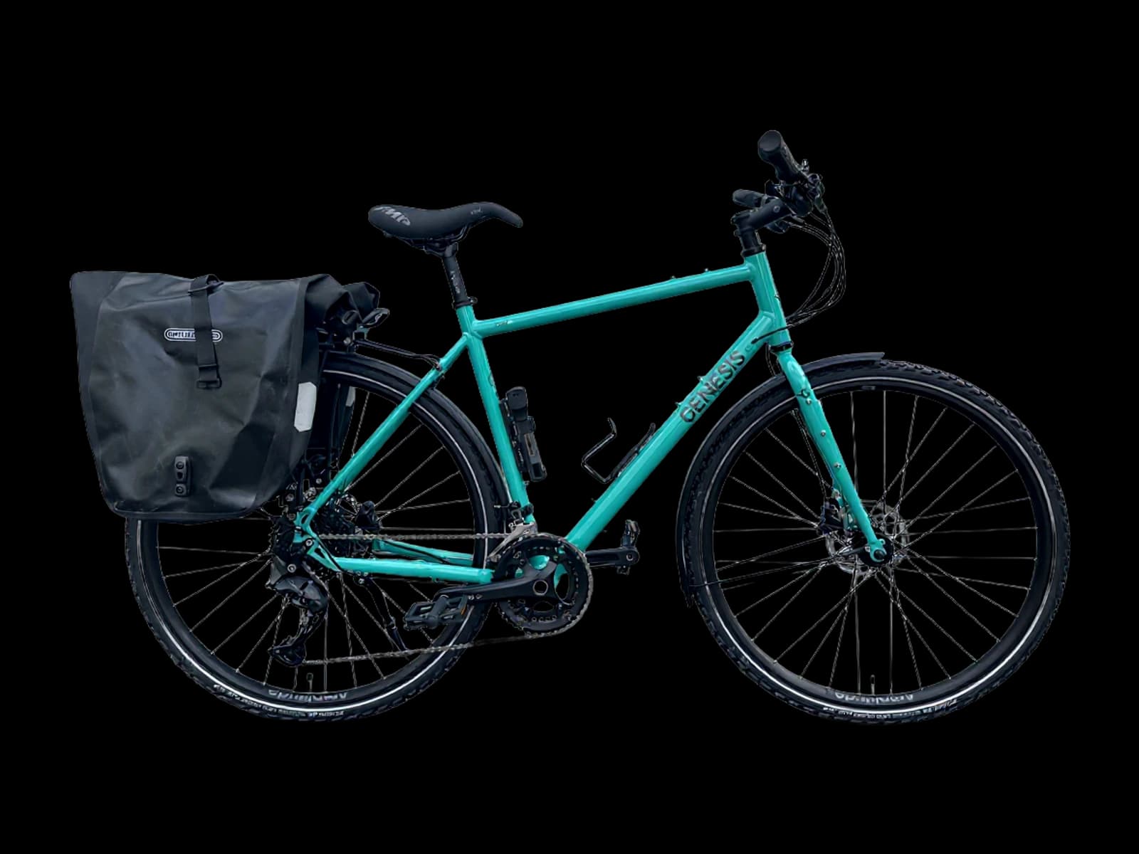 Vélo de voyage équipé (sacoches incluses)